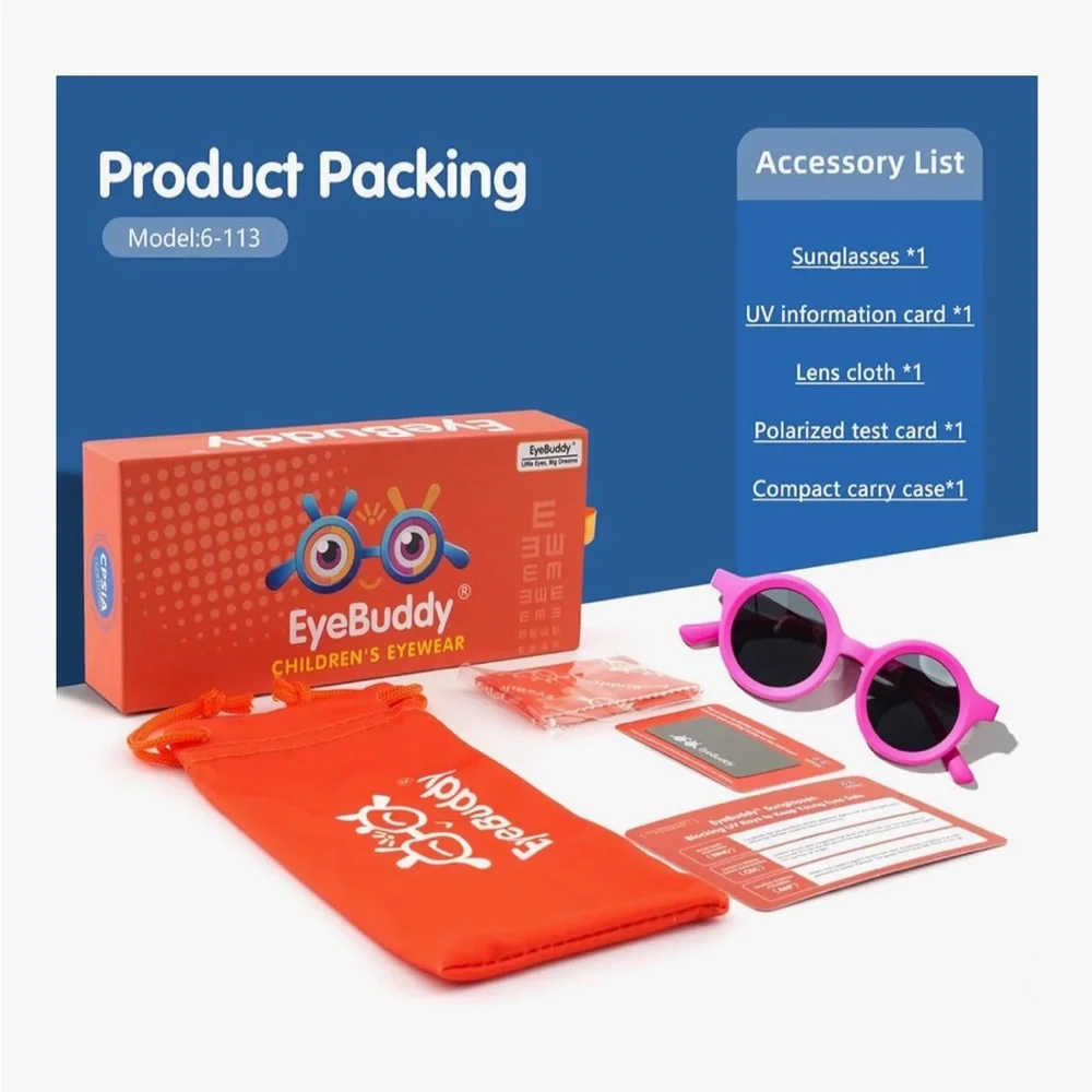 Pink Round Sunglasses for Kids